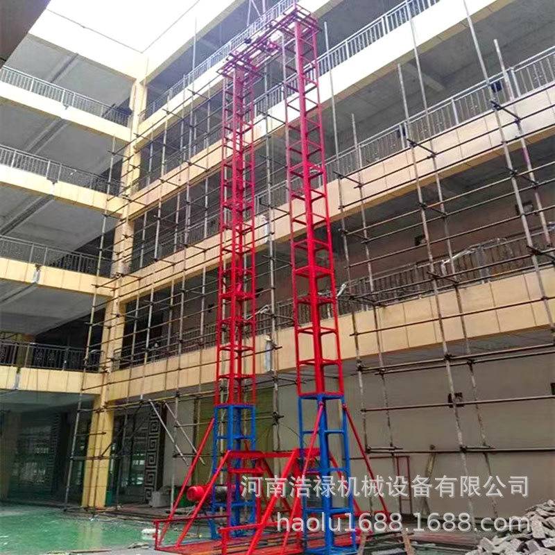 建筑钢管龙门架 SS型系列施工升降机 卷扬机电控货用施工升降机