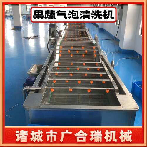辣椒果蔬气泡清洗机 山野菜清洗风干流水线 净菜蔬菜加工设备定制
