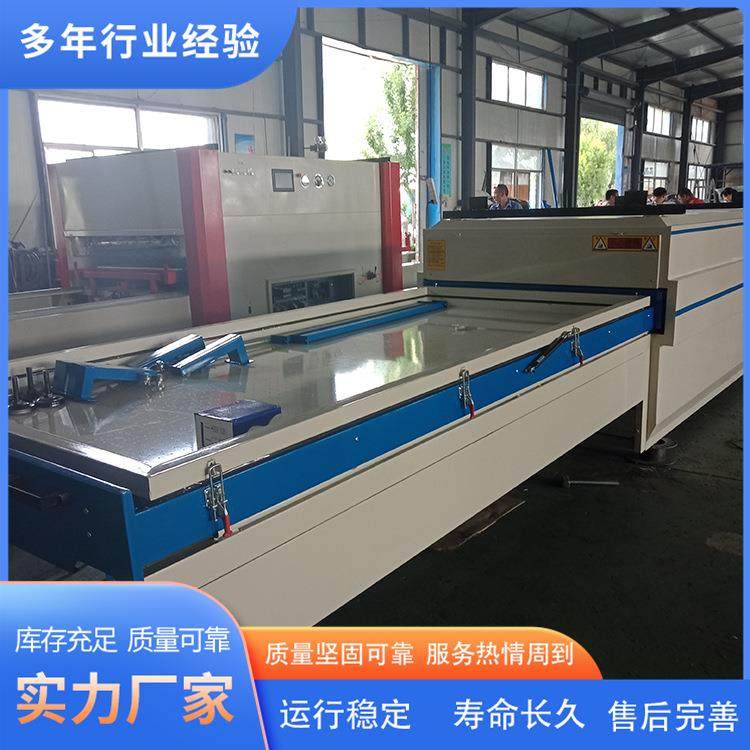 吸塑pvc复合覆膜机 远红外加热真空覆膜机 推拉门衣柜真空覆膜机