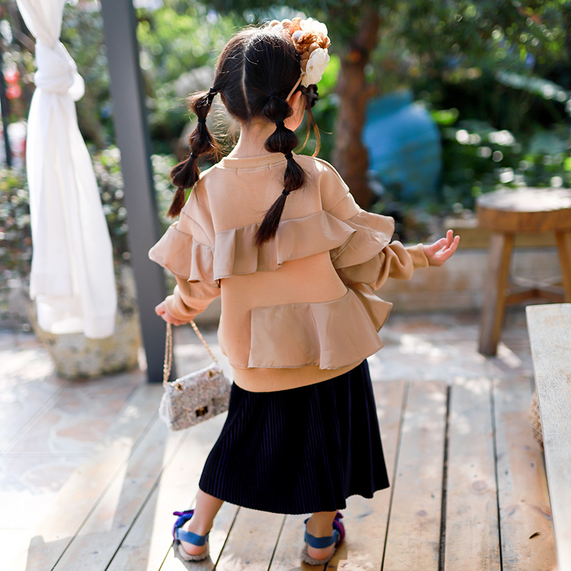 女童四季百搭百褶半裙