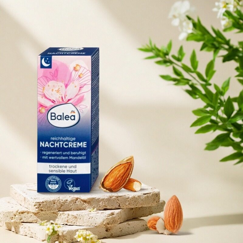 德国Balea dm芭乐雅金缕梅干燥和敏感皮肤缓解发红和刺激晚霜50ml,美容护肤/美体/精油,乳液/面霜,淘宝优惠券,粉丝福利购,淘宝优惠卷