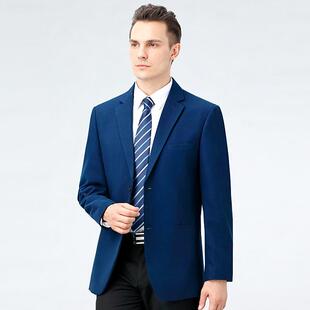 I毛西服商务闲爸爸装 中年休男厚士冬羊5153 单西外套加西 新款 秋季