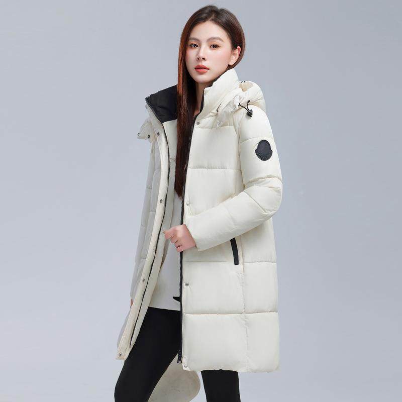正绒女中长款服冬季新款时尚修身显瘦加厚白品羽鸭绒外套116-2026