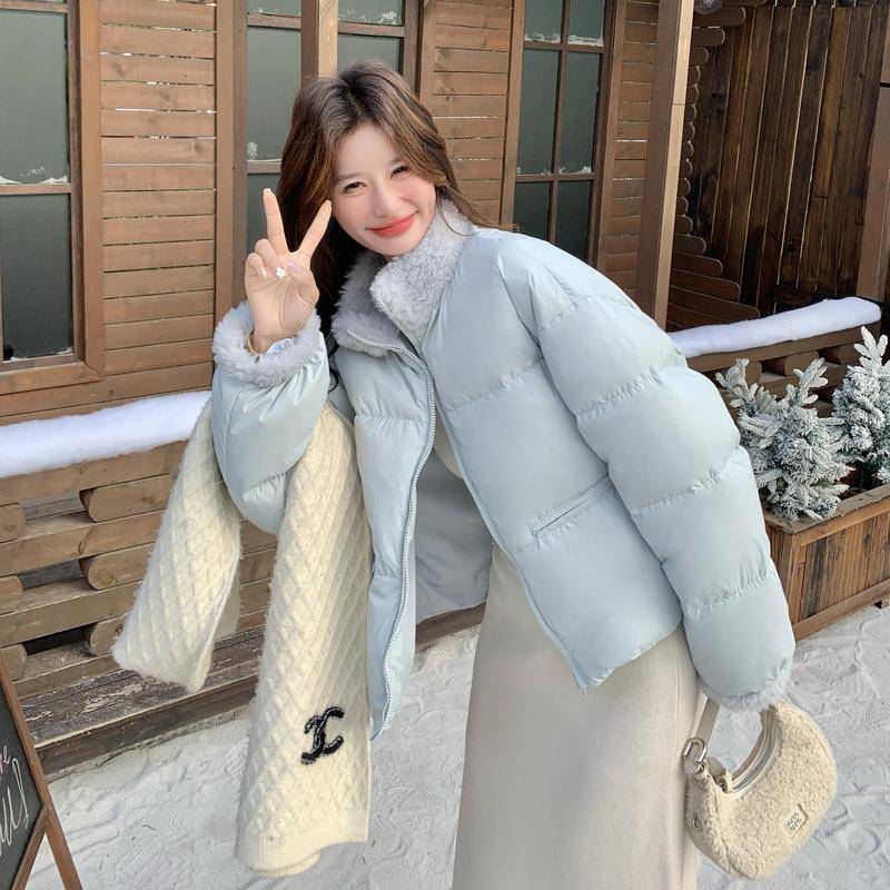 新款款羽绒服拼宽松小个c062-878短子外接套