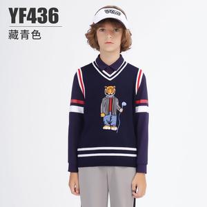 儿丝童毛高夫马甲秋YF46冬童装毛衣男童舒适保暖青少年光羊尔背心