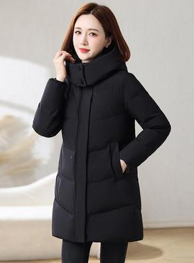 高正品撤白柜鹅绒妈妈羽绒服78856女新款质洋气贵女装气时尚外套