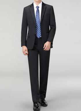 秋西服套冬装男商务正装羊毛料职业上郎FUC班西装大新郎伴结婚礼