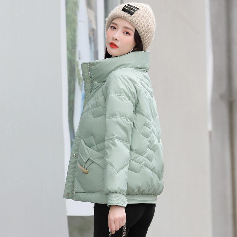 羽绒服女冬新款高级感小子短款时尚洋气白鸭绒加厚白色ZHANG575个