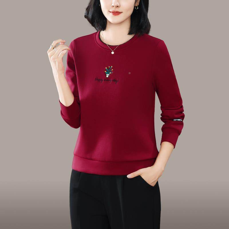 圆82754911领卫衣女春秋款款纯薄上色小众设计感韩版新宽松显瘦长