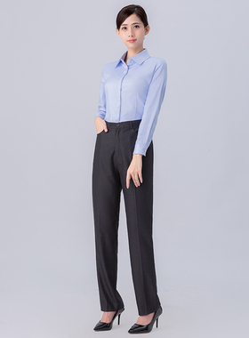 农行女士工作服西裤西装裤子农业银行女行服修身免谈西裤