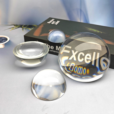 晶韵水晶玻璃半球放大镜镇纸