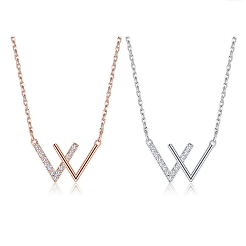 抖音字母韩版时尚风礼物锁骨链