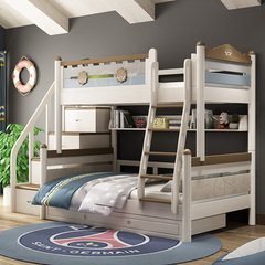 phòng mẹ và hai giường ngủ giường ngủ giường bunk cụm giường người lớn trẻ em trên giường tất cả trẻ em gỗ rắn