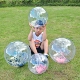 水上充气透明亮片沙滩球 儿童舞蹈表演拍拍球道具 小孩家用早教球