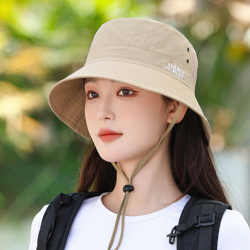 巧米莎休闲渔夫帽夏季女帽可折叠