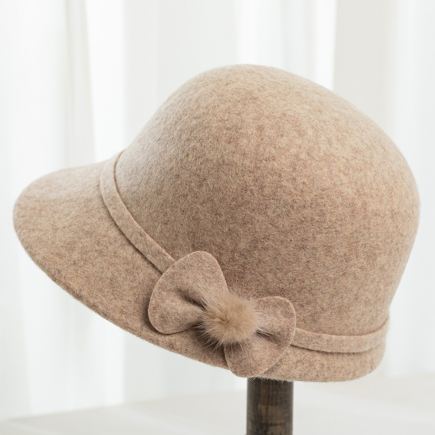 中老年人帽子女秋冬天妈妈羊毛呢盆帽加厚保暖老人奶奶老太太礼帽,服饰配件/皮带/帽子/围巾,帽子,淘宝优惠券,粉丝福利购,淘宝优惠卷