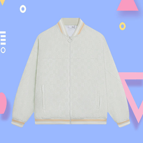 李宁正品新款男子运动休闲时尚潮流满印立领夹克外套AJDS351-1-2