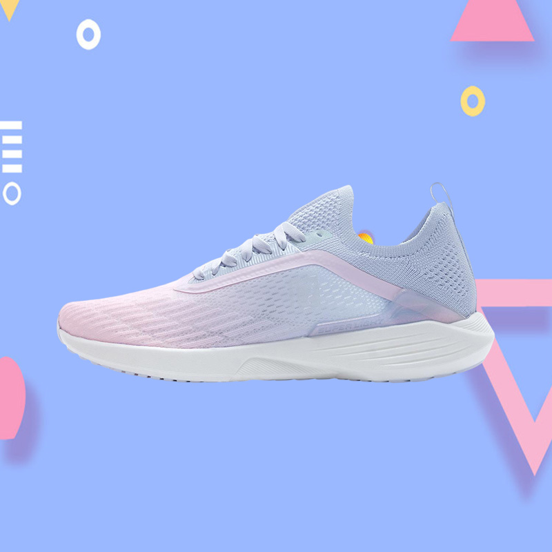 李宁女跑步鞋夏款李宁超轻17代减震运动鞋休闲网布鞋ARBQ002