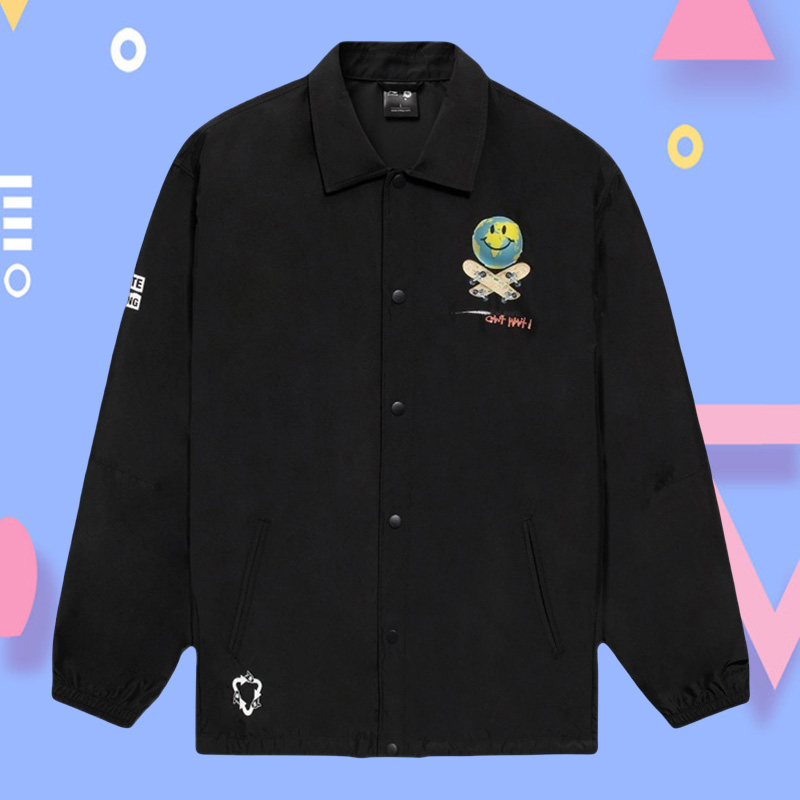 李宁正品x OG_SLICK联名款男子运动休闲时尚翻领夹克外套AFDS283