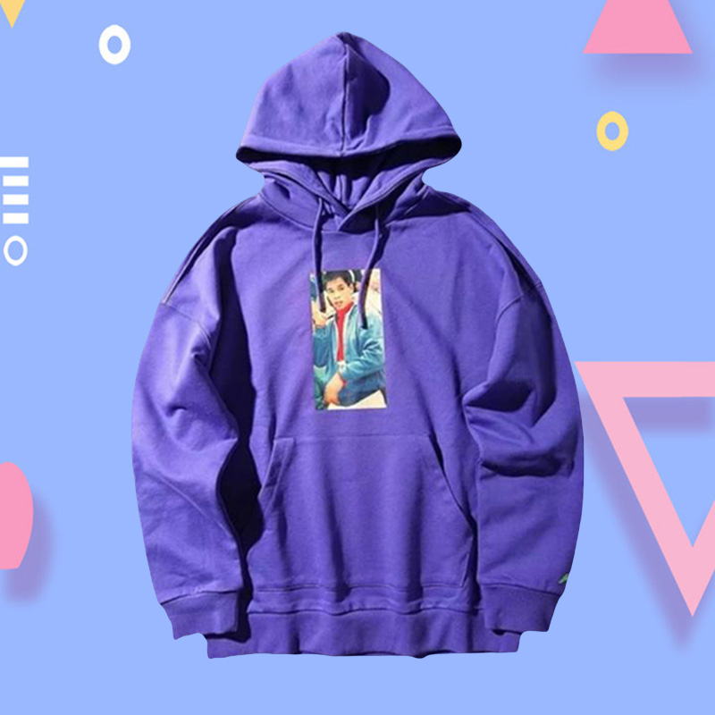 Lining/李宁卫衣男联名连帽套头衫宽松休闲针织图案长袖AWDNB63