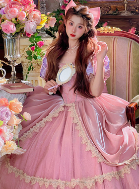 迪士尼爱丽儿公主裙子成人cos演出服装美人鱼假发穿搭衣服饰礼服