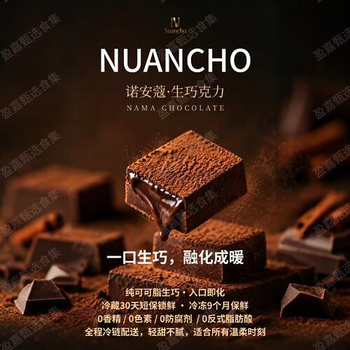 诺安蔻手工生巧克力纯可可脂礼盒