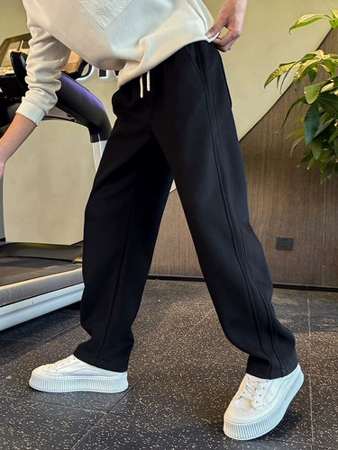 Осенние зимние утепленные штаны для отдыха, свободный прямой крой