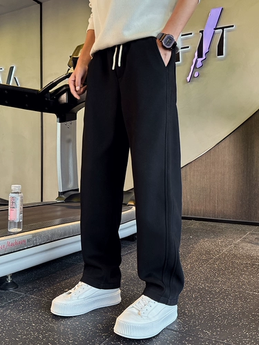 Осенние зимние утепленные штаны для отдыха, свободный прямой крой