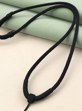 手工粗款玉吊坠绳子高端套头玉佩挂件绳男女无事牌佛牌挂脖项链绳