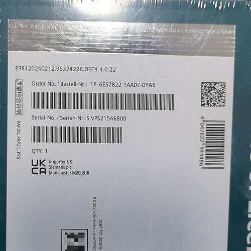可维修6ES7822-1AA07-0AY5未开封24年议价