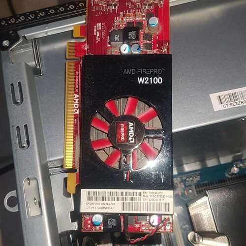 可维修AMD FirePro W2100 2G显卡 双DP接口 支议价