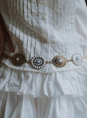 复古波西米亚腰链女百搭连衣裙子