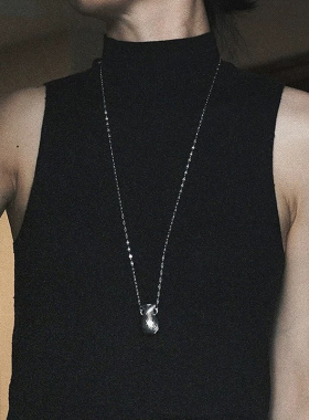 耳边铛228韩国博主gyoere同款花瓶长项链小众设计感颈链双层项链