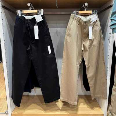 休闲百搭高腰长裤阔感裤