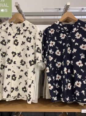 日单 2025夏款印花开领短袖衬衫衬衣K474522/474521/477644