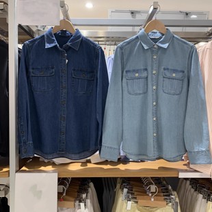 2025年秋女装 衬衣单排扣外套480004 牛仔工装 衬衫 479579 长袖 工装