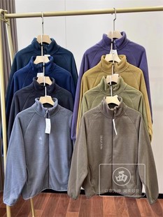 炒值 2023摇粒绒立领保暖拉链茄克夹克上衣秋冬外套女 日单