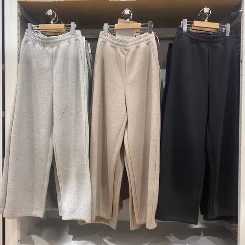 基础款 春秋新款宽松运动长裤裤脚抽绳休闲裤卫裤女482314/486303