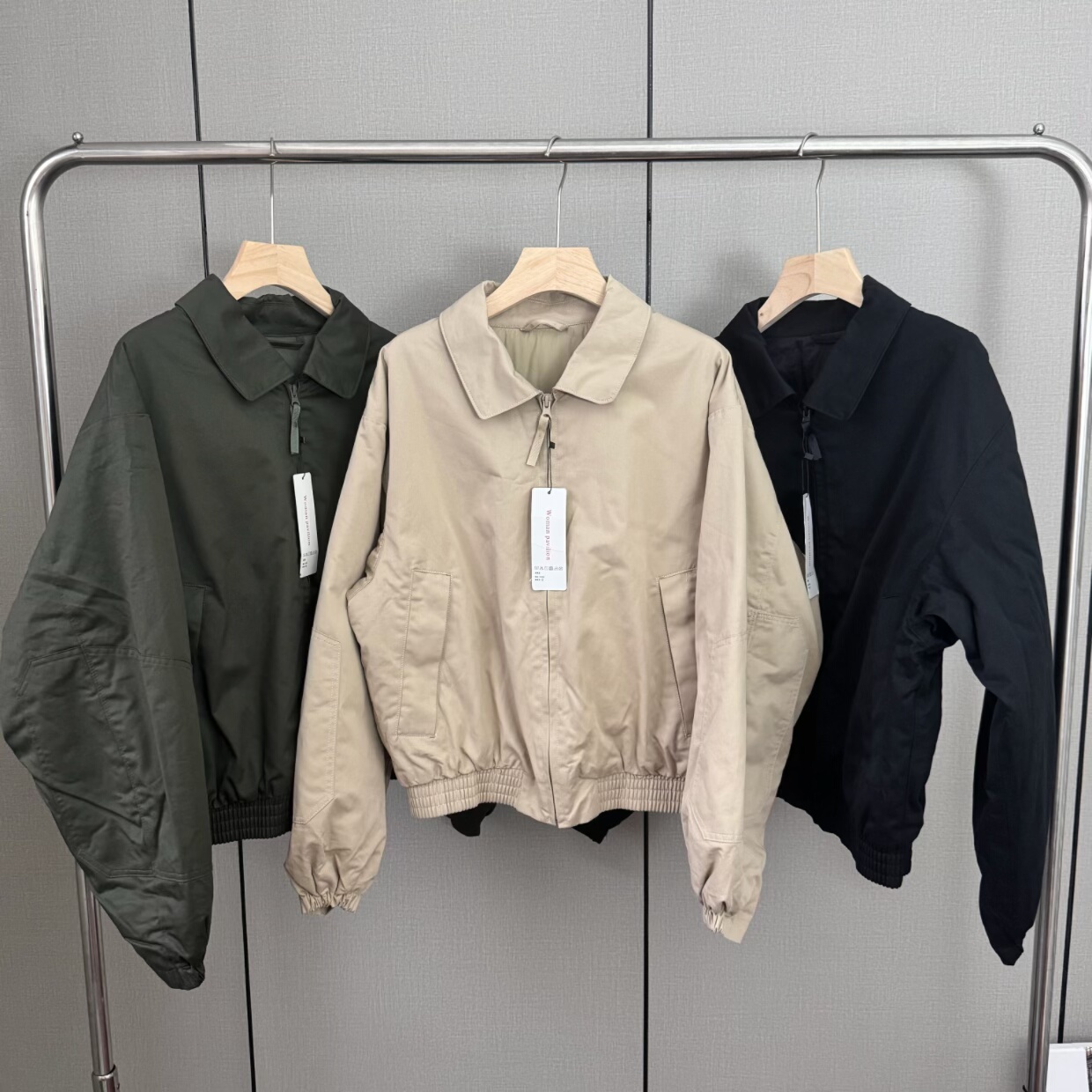 日单合作款男装女装空气棉服休闲短茄克外套夹克冬季棉衣 479411