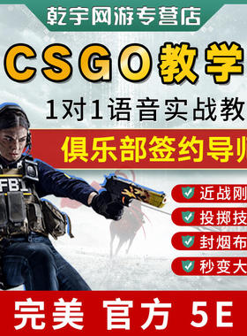 CSGO教学拜师培训收徒一对一指导选手上分技巧攻略秘籍完美官匹5E