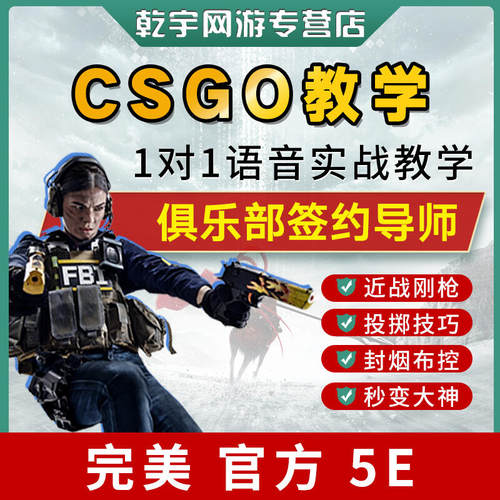 CSGO教学拜师培训收徒一对一指导选手上分技巧攻略秘籍完美官匹5E