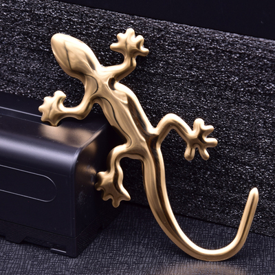 汽车壁虎车贴纸不锈钢3d立体贴金属车外车尾保平安装饰品尾标车品