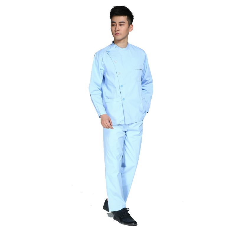 宝薇姿男医师服分体套装冬装护士长长袖分体牙医服口腔科修脚堂服