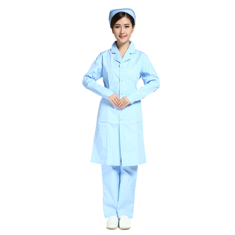 宝薇姿新款护士服短袖白大褂长袖实验服冬夏药店美容院纹绣工作服