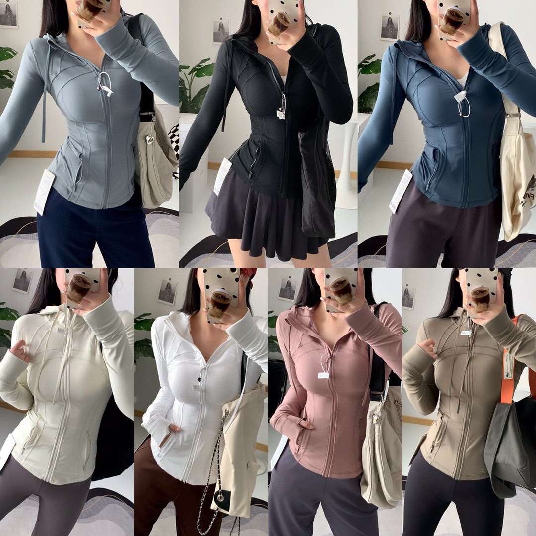蕞新版女神战袍！撸撸同款~Define连帽拉链瑜伽外套