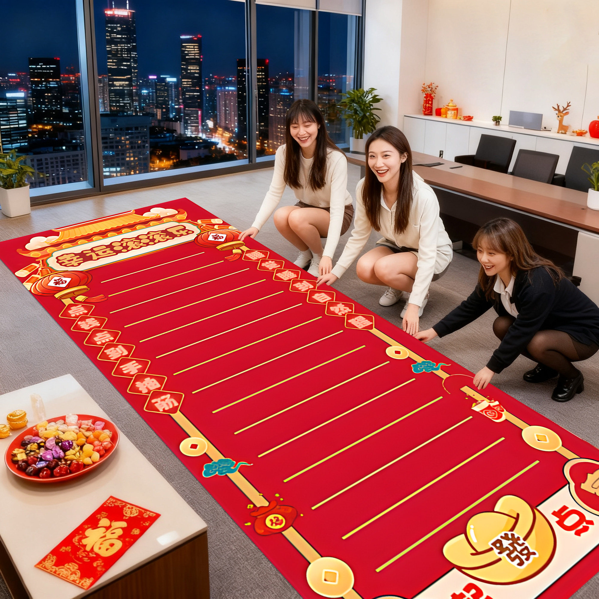 新年滚滚乐公司团建游戏道具滚可乐创意氛围开业庆典趣味活动地板