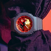 卡西欧手表男GSHOCK农家八角橡树心火主题系列运动电子表GA2100FL