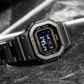 太阳能电波蓝牙防水GW 善宰同款 卡西欧小方块手表男官方正品 B5600