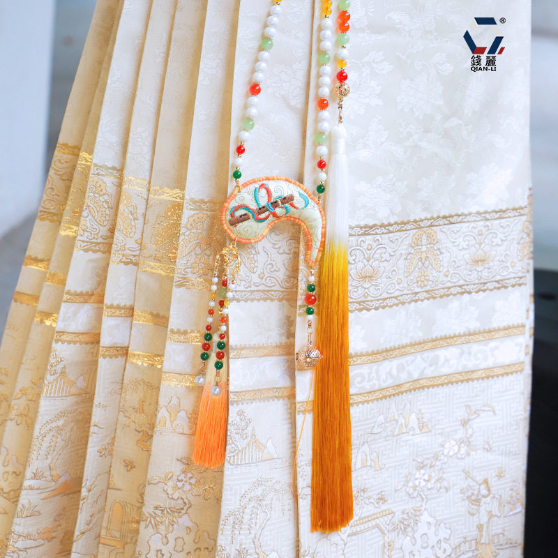 수 놓은 목걸이 매달려 목 향 주머니 새로운 중국 스타일 향 주머니 공 HANFU 장식 자동차 펜던트 CHEONGSAM OSMANTHUS 향기로운 알약