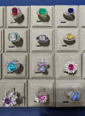 【全款看货】培育红蓝宝祖母绿帕拉伊巴海蓝宝等裸石/成品鉴赏